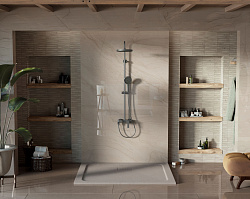 Душевая стойка VSFS-413GM с изливом, вороненая сталь, , шт