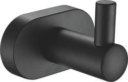 Крючок (круг) одинарный, черный матовый B90105-1