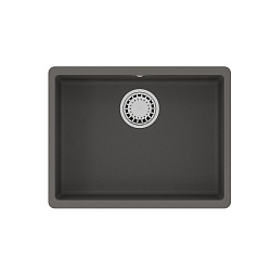 SINARA 540-U Мойка кухонная из кварцгранита цвет: серый шёлк комплектация: крепеж, сливная арматура