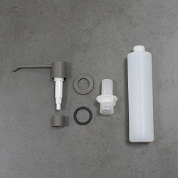 "EXPERT" LM8201 дозатор для моющих средств,врезной, цвет: серый шёлк