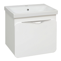 Тумба /2 ящ/подвесная/белый/раковина MODUO(60см) Skandi/AQUA DE MARCO