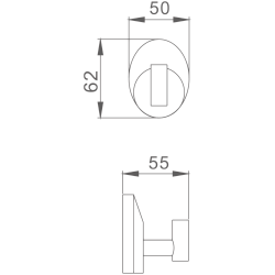 Крючок, хром HB1605-1