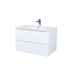 Тумба с умывальником, подвесная, 80 см, белая, Edifice, IDDIS, EDI80W0i95K