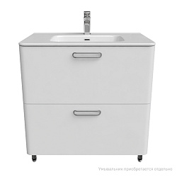 Тумба напольная, белая, 80 см, Brick, IDDIS, BRI80WFi95. Ум.0108000i28