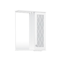 Зеркало-шкаф Milena 55 правый (белый)