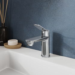 Смеситель для умывальника, глянцевый хром, Enjoy, Milardo, ENJSB00M01