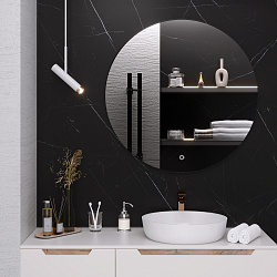 Зеркало/LED-подсветка/круглое (90см)/сенсор.выключатель Milan/AQUA DE MARCO