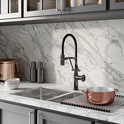 Смеситель для кухни с гибким изливом, графит, Grange, IDDIS, GRAGMFLi05