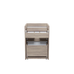 Тумба напольная с ящиками, 50 см, белая/под дерево, Zodiac, IDDIS, ZOD5ABFi95 подходит ум.3505000i28