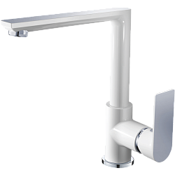 Смеситель для кухни, латунь, белый/хром HB70505-8