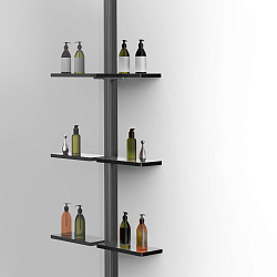 Душевая перегородка Walk-In VSW-1HWS100MRGM, 1000*2000, вороненая сталь, стекло зеркальное, , шт