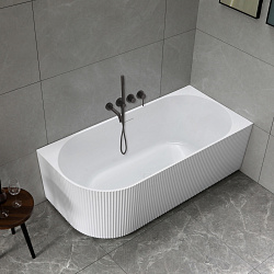 Ванна акриловая Vincea VBT-428-1700R, 1700*800*580, цвет белый, правая, щелевой перелив, , шт