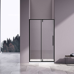 Душевая дверь Slim-N VDP-4SN120CLB, черный матовый, стекло прозрачное, , шт