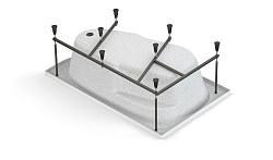 Ванна асимметр.: JOANNA 140x90, левая, ультра белая