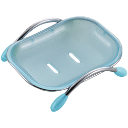 Мыльница пласт/настольн. (синяя) HB333-1