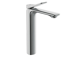 Вывод Смеситель для раковины высокий ODRA однорычажный клик клак