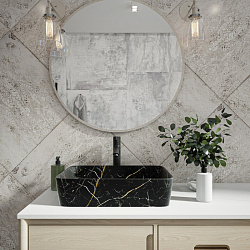 Corpa Nera Grossi/Гросси 50 раковина накладная, черный мрамор