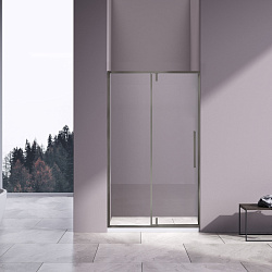 Душевая дверь Slim-N VDP-4SN100CLGM, вороненая сталь, стекло прозрачное, , шт