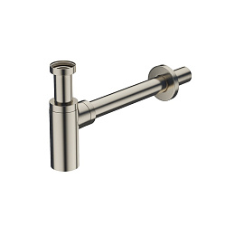 Бутылочный сифон для умывальника, сатин, Optima Home, IDDIS, OPTBN00i84