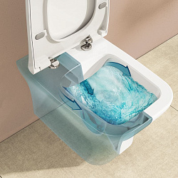 ВЫВОД Zentrum Square Подвесной Безободковый унитаз, сиденье отдельно 810-003-009