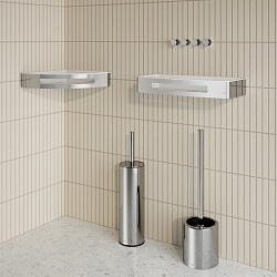 Полка, хром, нержавеющая сталь, полир., IDDIS, SHE10SPi44