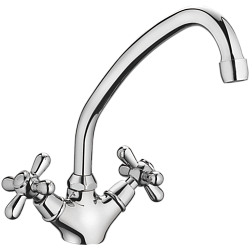 Смеситель для кухни, латунь, хром HB4125