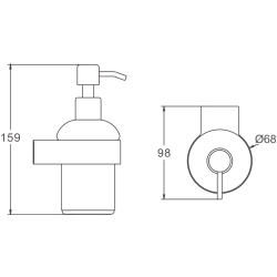 Дозатор, белый B91027
