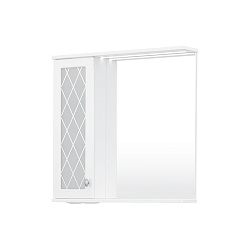 Зеркало-шкаф Milena 70 левый (белый)
