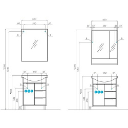 Зеркало "Рико" 65