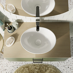 Раковина накладная Pragma Pelao, белая глянцевая, PEL1.GWRL.015