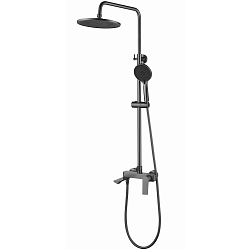 Душевая система, тропический душ, латунь, оружейная сталь, HB24816-3