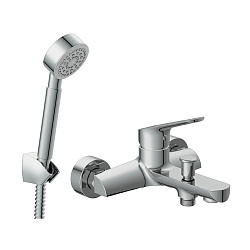 Комплект для ванной 2 в 1: смеситель FLAVIS и душевой гарнитур CARI