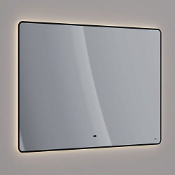 Зеркало Lemark MIOBLACK 120х80 см с интерьерной подсветкой, с подогревом