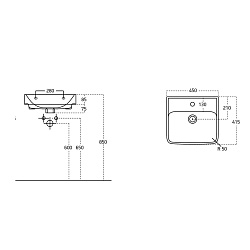 DREJA.Умывальник "NEON 45"