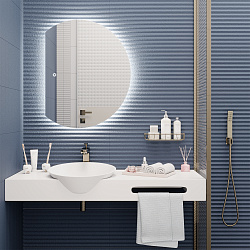 Зеркало /LED-подсветка/(70*90см)/ MOON./AQUA DE MARCO