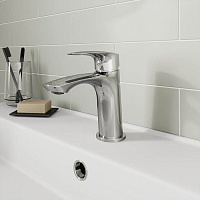 Смеситель для умывальника, глянцевый хром, Rora, Milardo, RORSB00M01