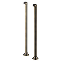 Комплект колонн 2 шт. для установки смесителя на пол ванны, высота 86,4 см, латунь/бронза