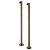 Комплект колонн 2 шт. для установки смесителя на пол ванны, высота 86,4 см, латунь/бронза