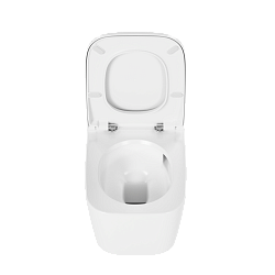 Metropole Square QuantumFlush, 56 cm, без биде, без Vitra Clean, белый, с сиденьем, 7906B003-6430