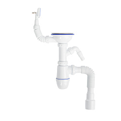 Мойка с сифоном арт. S11UPS0i84, нерж. cталь, шелк, D490, Suno S, IDDIS, SUN49S0i77S