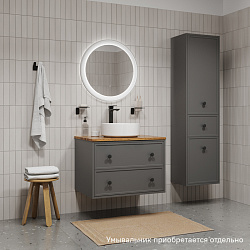 Тумба подвесная, под столешницу, 70 см, темно-серый, Torr, IDDIS, TOR70DBi95