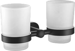 Стакан 2шт (круг), черный матовый B90108