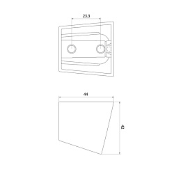 Держатель для лейки, 060, Milardo, 060CP01M53