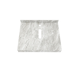 Corpa Nera Grossi/Гросси столешница 60 под раковину керамогранит, серый мрамор