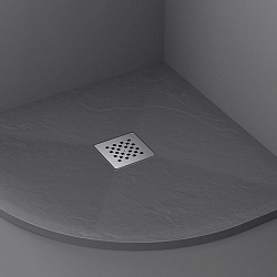 Поддон для душа из искусственного камня  VST-4SQ9090A, 900*900*25, антрацит, , шт