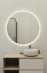 Зеркало ECLIPSE Fusion 100x100 с подсветкой круглое