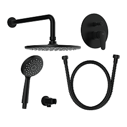 Душевая система LARA встраиваемая черный