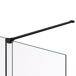 Душевая перегородка Walk-In VSW-1WSL120GSB, 1200*2000, черный матовый, стекло янтарь, , шт