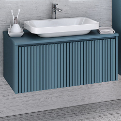 Тумба подвесная Monaco/80см/1 ящ/аквамарин/AQUA DE MARCO