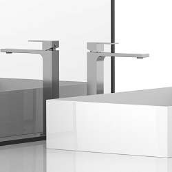 Смеситель для раковины Cube VBF-1C02CH однорычажный, хром, , шт